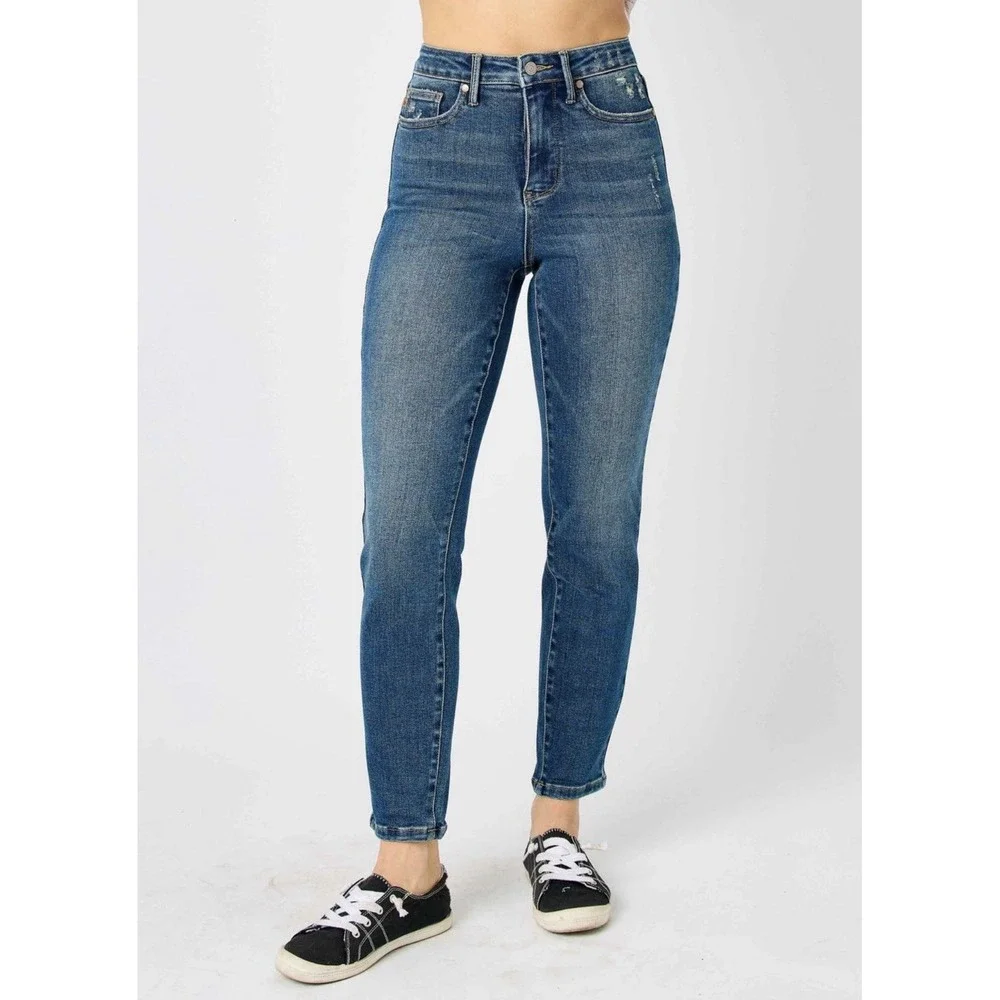 Judy Blue High Waist Slim Fit Jeans 5 / 27 JB88776DK Dark Blue Casual Trendy NEW